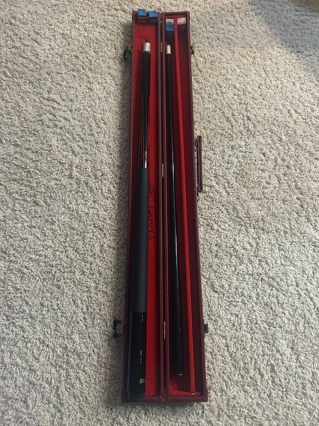 Vintage Jerry Bell 1990 Pool Cue with Hard Case