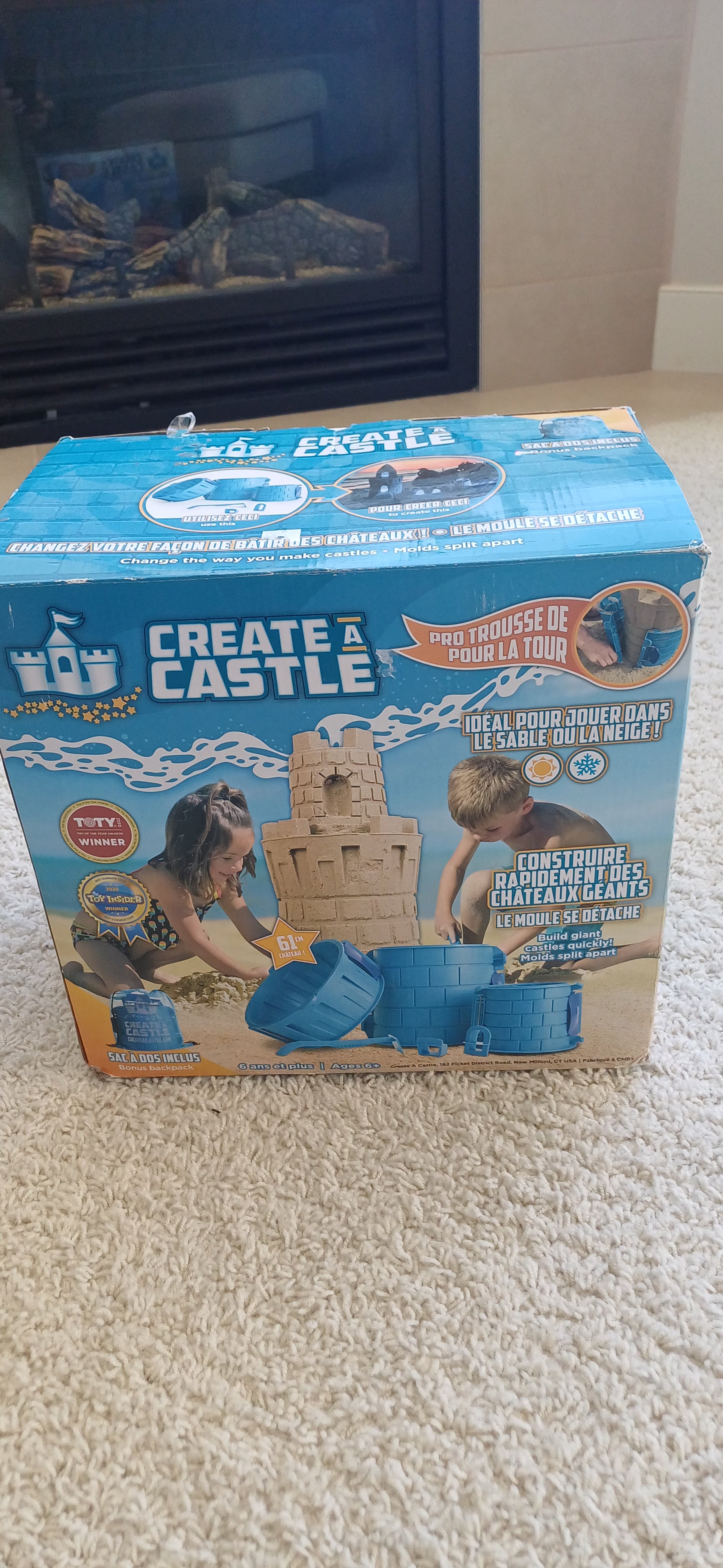 Create a snow castle